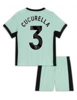 Chelsea Marc Cucurella #3 Kolmaspaita Lasten 2023-24 Lyhythihainen (+ shortsit)